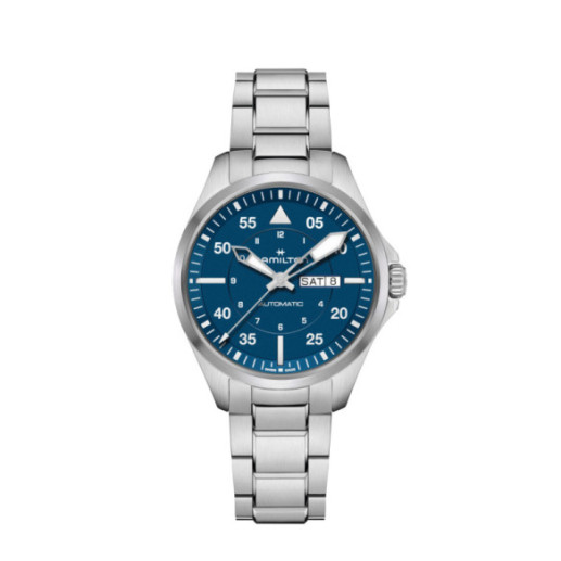 Hamilton Khaki Aviation Pilot Day Date Auto H64635140 - Khaki Aviation