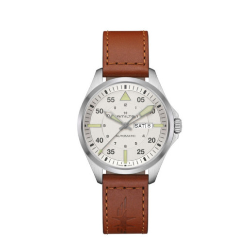 Hamilton Khaki Aviation Pilot Day Date Auto - Aviation Kaki