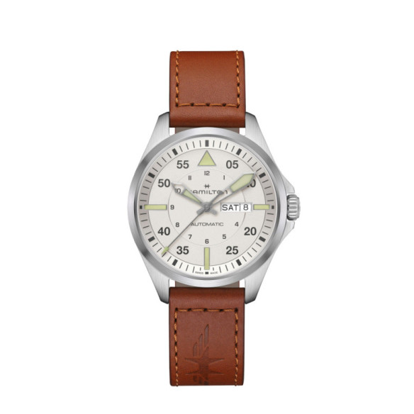 Hamilton Khaki Aviation Pilot Day Date Auto - Khaki Aviation