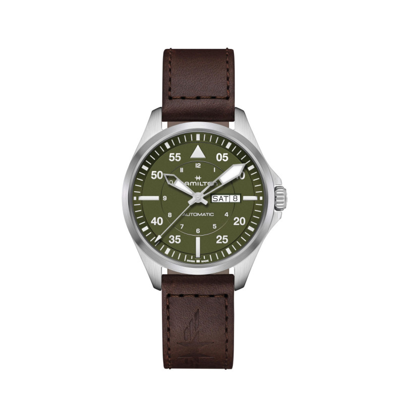 Hamilton Khaki Aviation Pilot Day Date Auto - Khaki Aviation