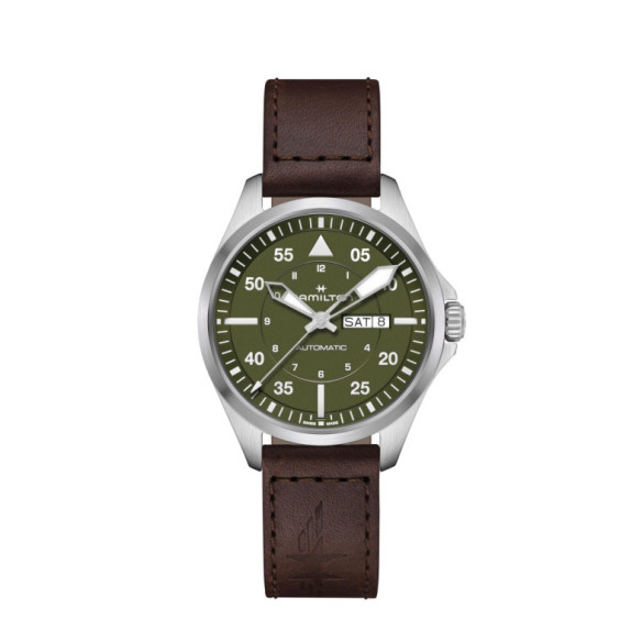 Hamilton Khaki Aviation Pilot Day Date Auto - Khaki Aviation
