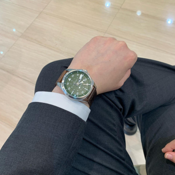 Hamilton Khaki Aviation Pilot Day Date Auto H64635140 - Khaki Aviation