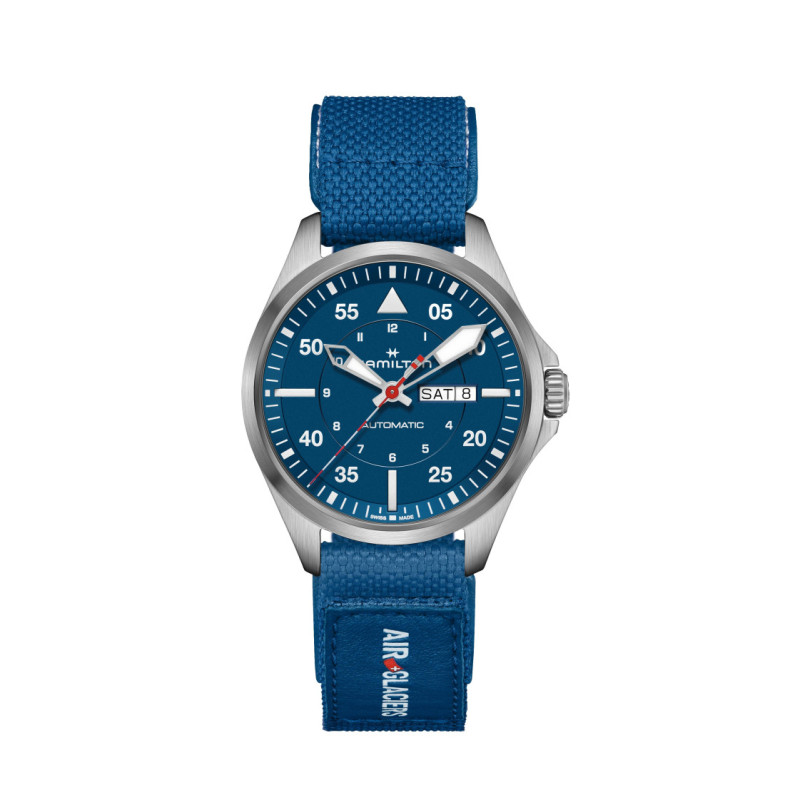 Hamilton Khaki Aviation Pilot Day Date Auto Air-Glaciers Edition - Khaki Aviation