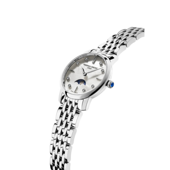 Frederique Constant Quarzo slimline da donna con fasi lunari - Frederique Constant