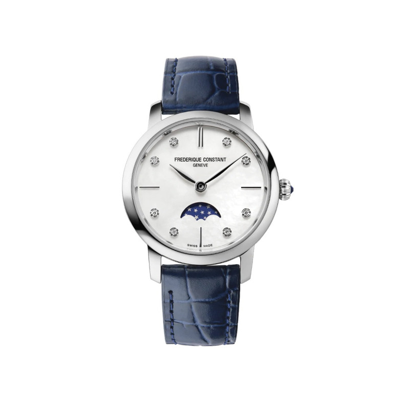 Frederique Constant Slimline Ladies Moonphase Quartz - Frederique Constant
