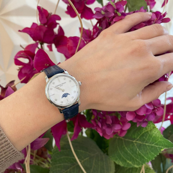 Frederique Constant Slimline Ladies Moonphase Quartz - Frederique Constant