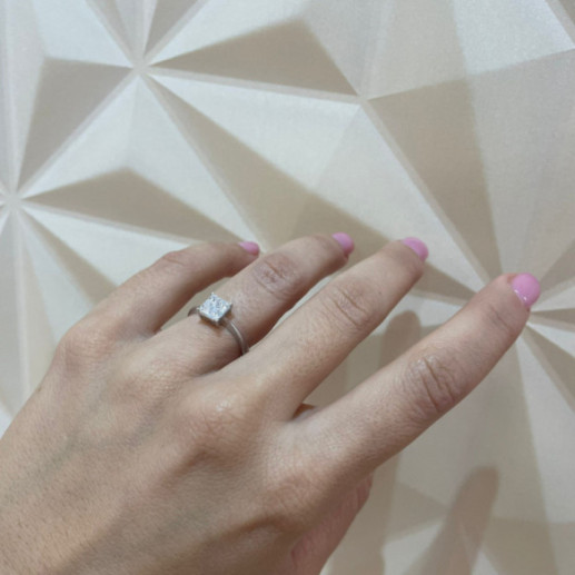 Anillo Diamantes Princess 0.65 - Talla Princesa 2