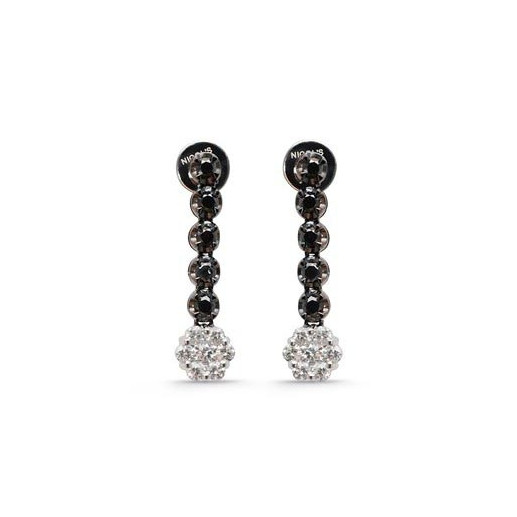 Earrings Black Power - largos