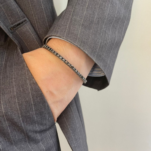 Pulsera Diamantes Negros Black Power - Pulseras de Diamantes
