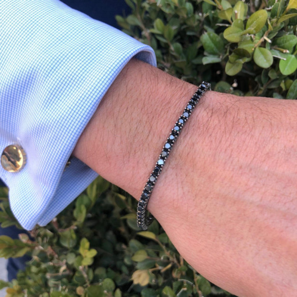 Schwarz Power Diamond Armband - ARMBäNDER
