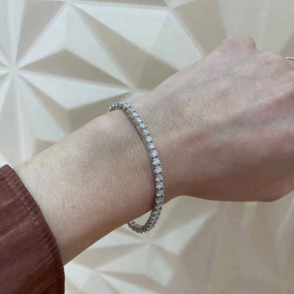 Diamond Bracelet RIVIERE SQUARE - Diamond bracelets