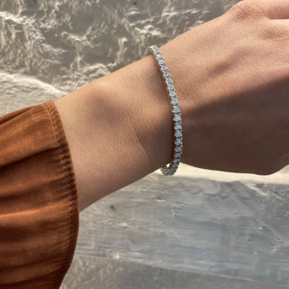 Diamond Bracelet RIVIERE SQUARE - Diamond bracelets