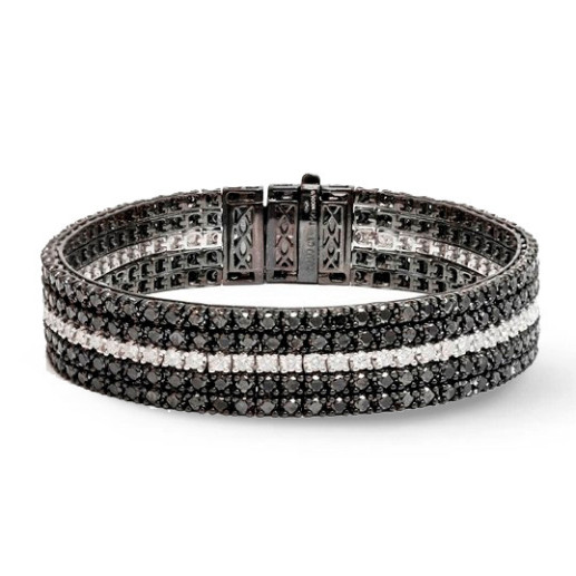 Bracciale Riviere Black Diamond Black Power - Alti gioielli