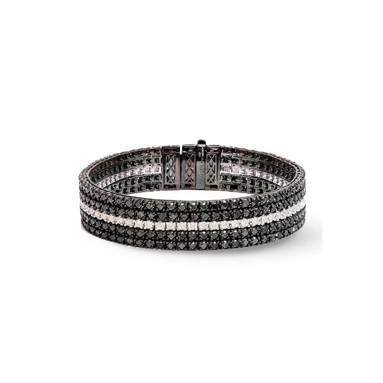 Pulsera Riviere Diamante Negro Black Power - Bijoux élevés