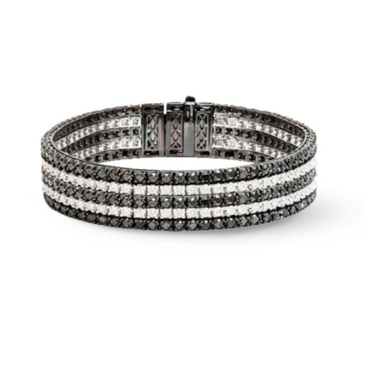 Pulsera Riviere Diamante Negro Black Power - Alti gioielli