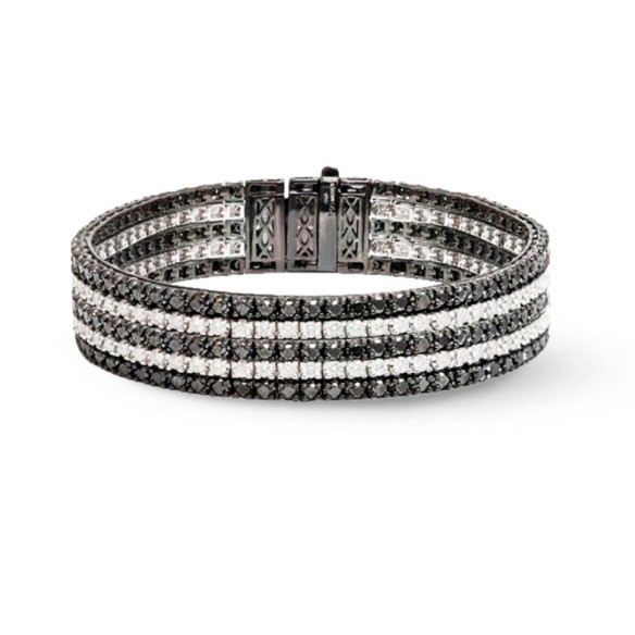Pulsera Riviere Diamante Negro Black Power - Alti gioielli