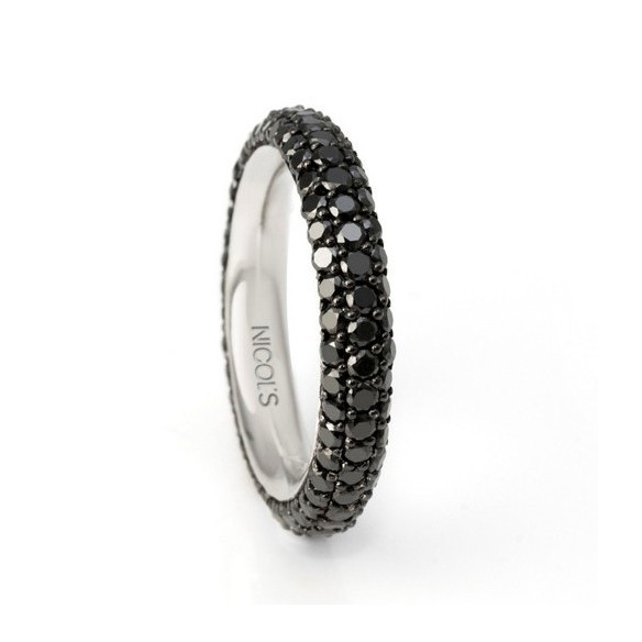 Black Power Diamantring 2,50 ct - moderne Designs