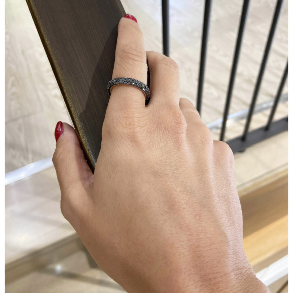 Black Power Diamantring 2,50 ct - moderne Designs