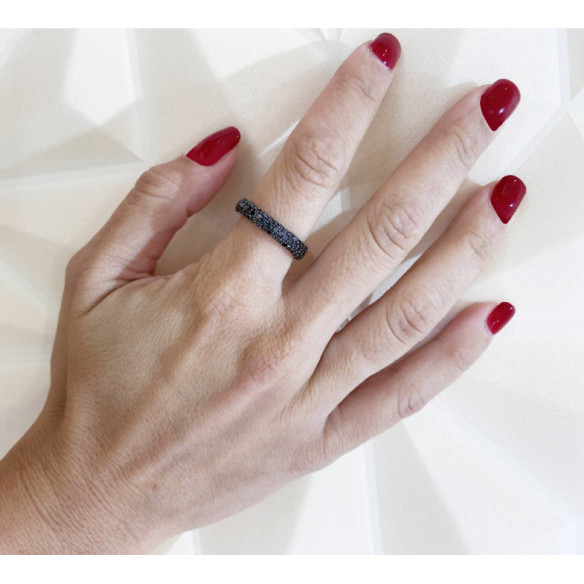 Black Power Diamantring 2,50 ct - moderne Designs