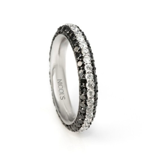 Anillo Black Power - Talla Brillante