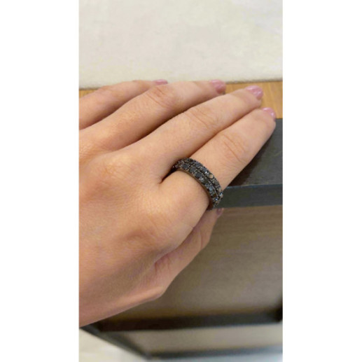 Anillo Oro Diamantes Negros Black Power - ANILLOS 2