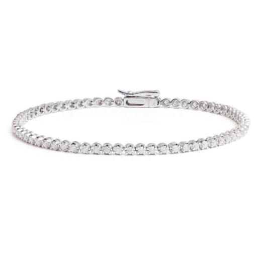 Pulsera Diamantes Riviere Garras 1.00Ct - Pulseras de Diamantes