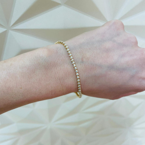 Pulsera Diamantes Riviere Garras 1.00Ct - PULSEIRAS