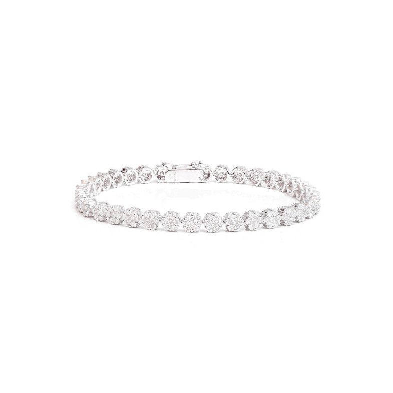 Pulsera Diamantes Riviere Roseton - Pulseras de Diamantes