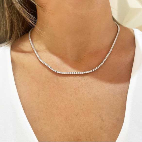 Collar Diamantes 6ct Riviere 43cm - Kragen Riviere Diamanten