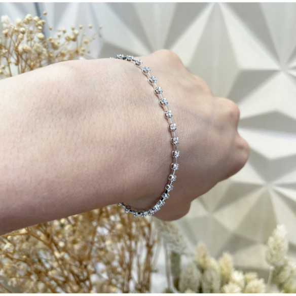 Pulseira de diamante Riviere Barritas 0.60Ct. - PULSEIRAS