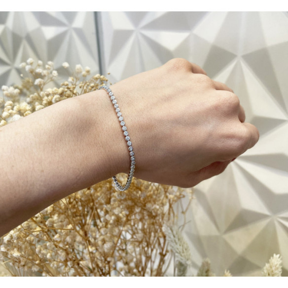 Pulsera Diamantes Riviere Chaton 0.90Ct - Pulseras de Diamantes
