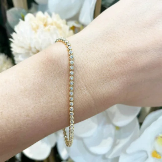 Pulsera Diamantes Riviere Chaton 0.90Ct - Pulseras de Diamantes