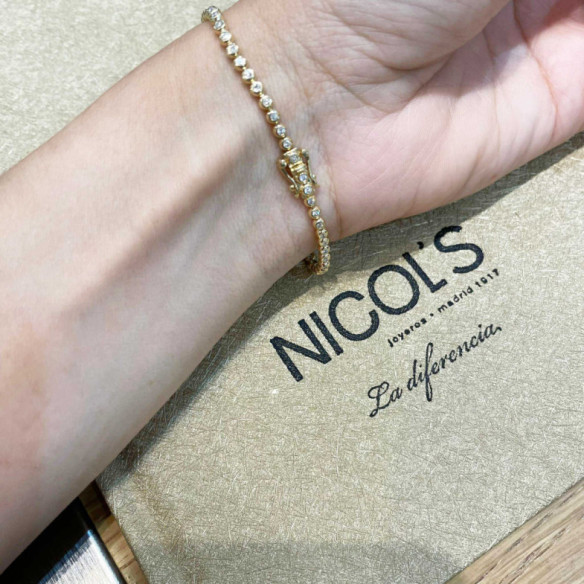 Pulsera Diamantes Riviere Chaton 0.90Ct - Pulseras de Diamantes