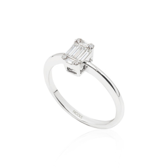 Anillo Solitario Minerva 0.22 - Anelli di diamanti