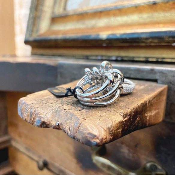Anillo Diamantes Calabrote - Alta Joyería
