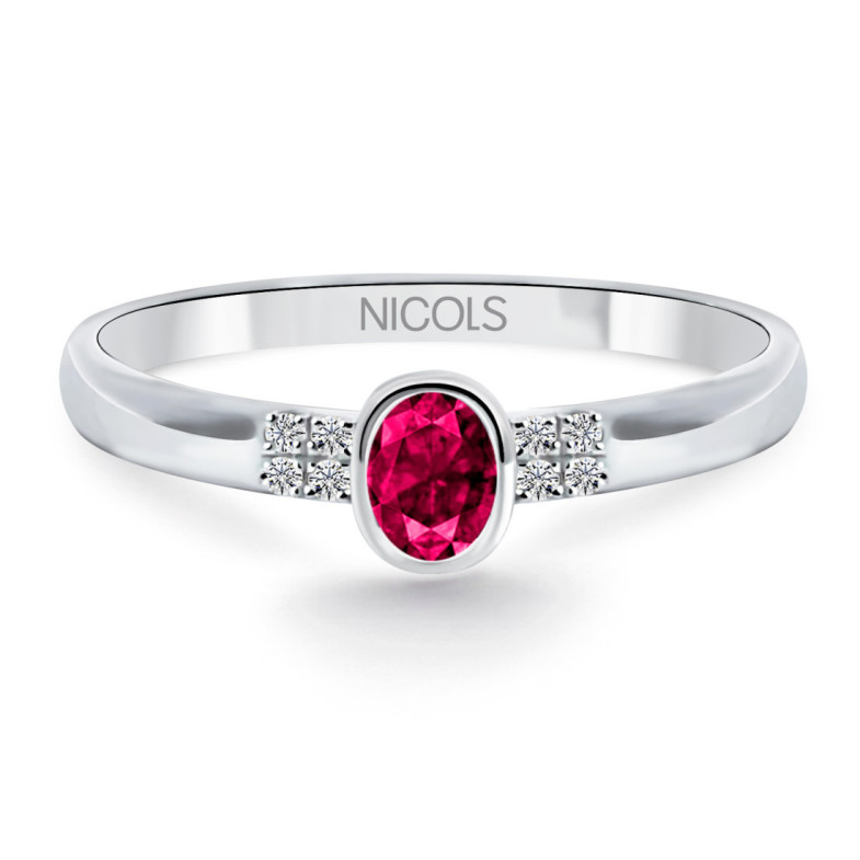 Ring Ruby Jubiläum Diamant Farbe - Rubinringe