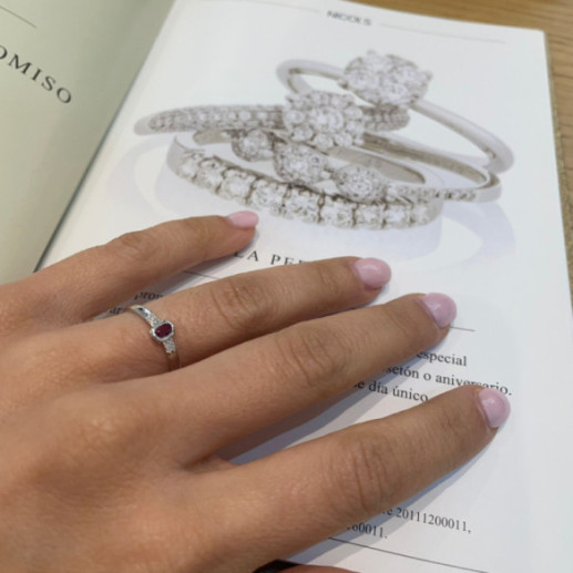 Anillo Rubí Aniversario Diamond Color - Anillos de Rubí 2