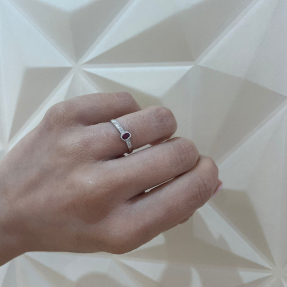 Ring Ruby Jubiläum Diamant Farbe - Rubinringe