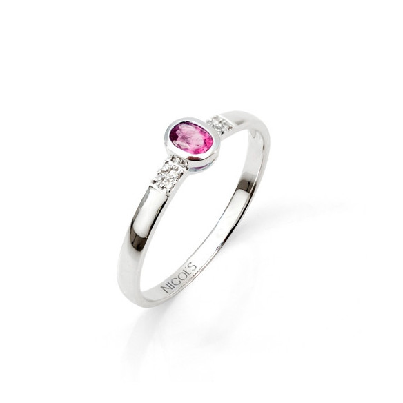 Anillo Rubí Aniversario Diamond Color - Anillos de Rubí
