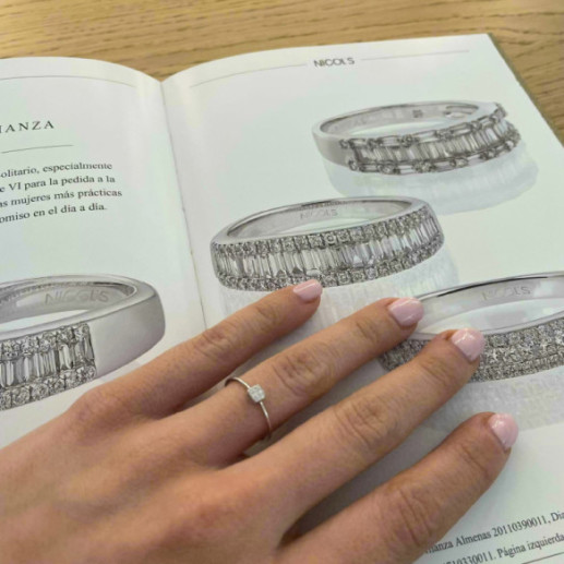 Anillo Mumite Diamantes oro blanco - diseños modernos 2