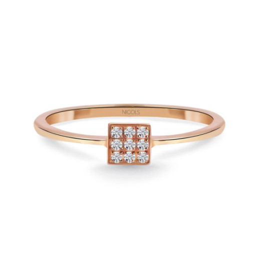 Anillo Mumite Diamantes oro rosa - Anillos Oro Rosa
