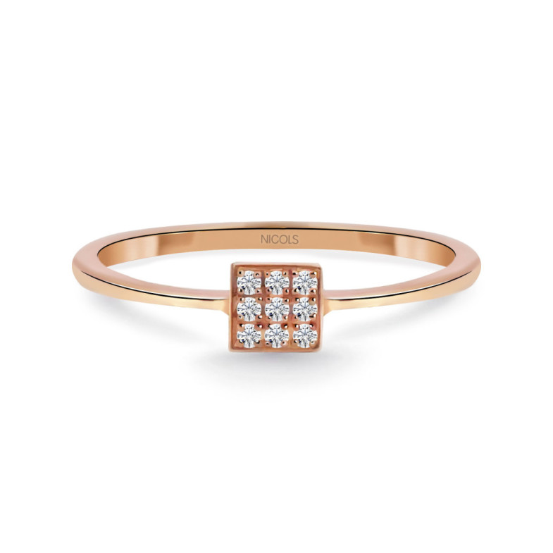 Anillo Mumite Diamantes oro rosa - Roses Rings Gold
