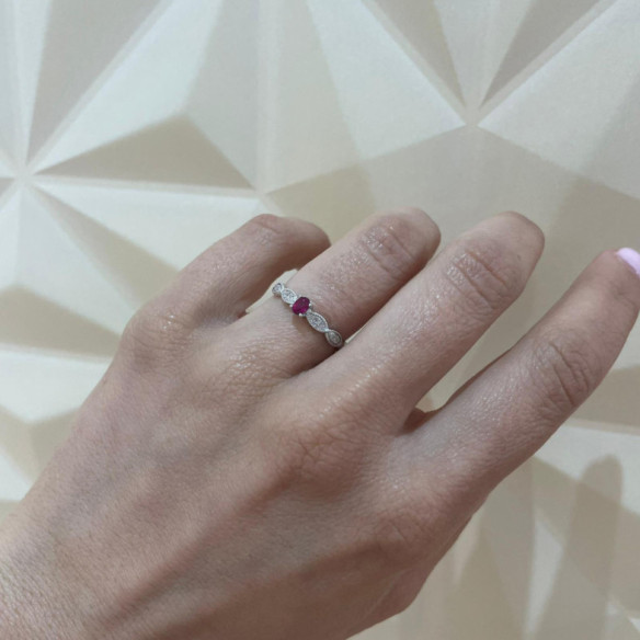 Anillo Rubi Wave - designs vintage