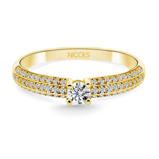 Anillo Diamantes Grace Oro Amarillo - Brillant