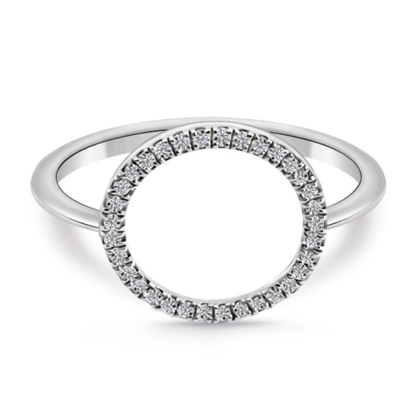 Gold ring ARO MINI DETAILS - Brilliant Cut