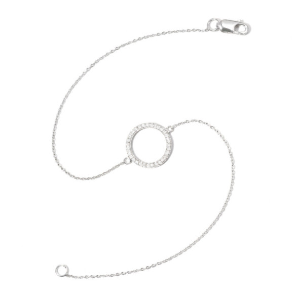 Pulsera Oro Aro Mini Details - Pulseras de Diamantes