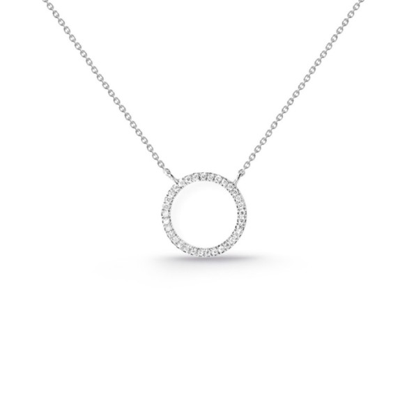 Collar Oro Aro Mini Details - Collares de Diamantes