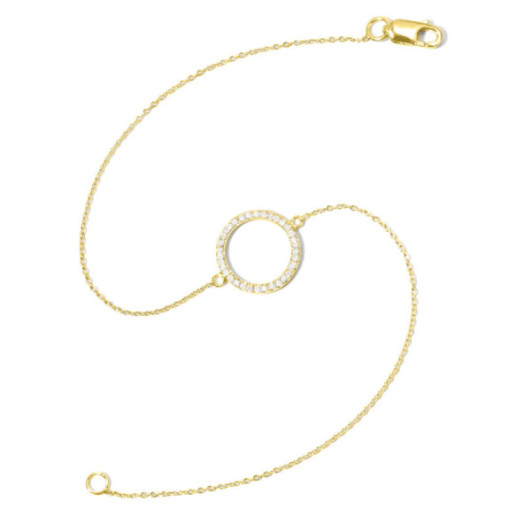 Gold Bracelet ARO MINI DETAILS - Diamond bracelets