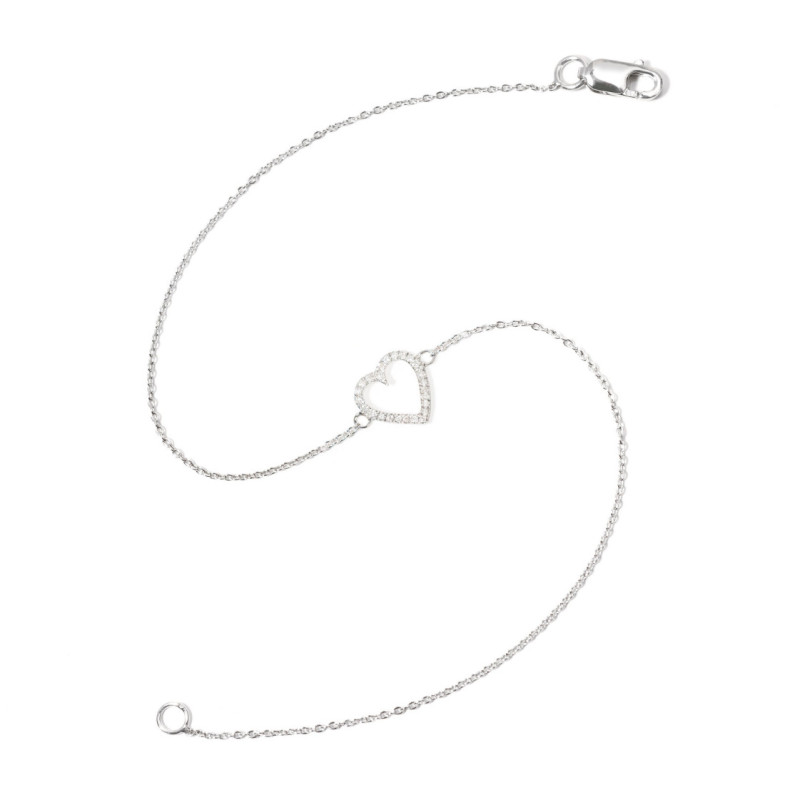 Pulsera Oro Love Heart - Pulseras de Diamantes