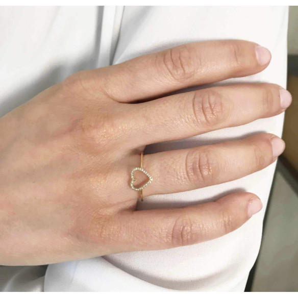 Anillo Oro Love Heart - Coeur